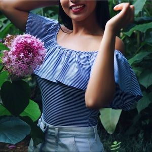 J crew Off the shoulder bodysuit